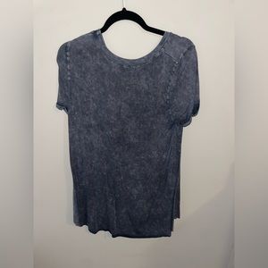 Gray Acid Wash Short Sleeve T-Shirt